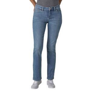 Lee Secretly Shapes Mid Rise Regular Fit Straight Leg Jeans